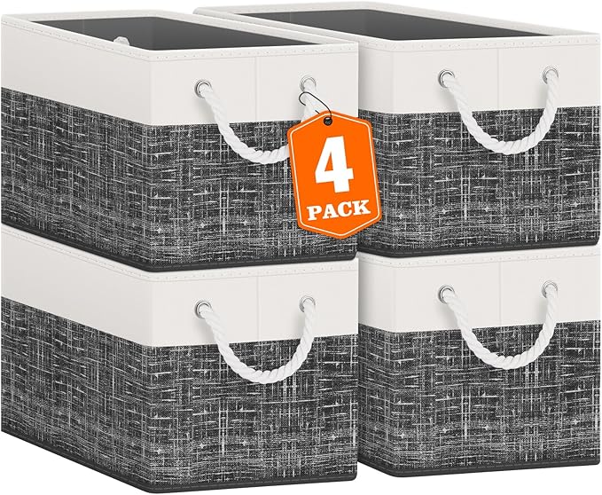 Fab totes Storage Bins, Foldable Storage Baskets by Fabtotes