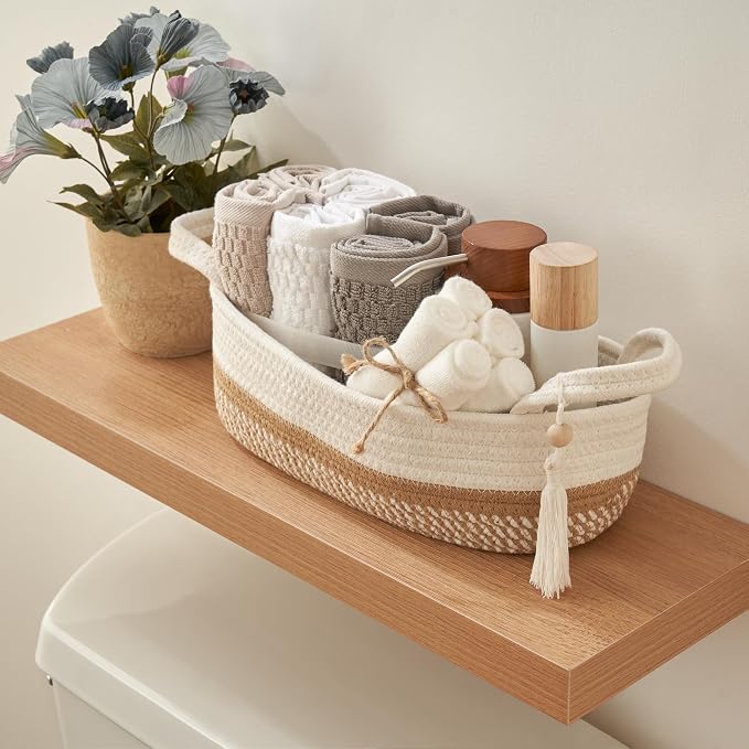 Decorative Toilet Paper Basket – Beautiful Bathroom Organizer - Image 2