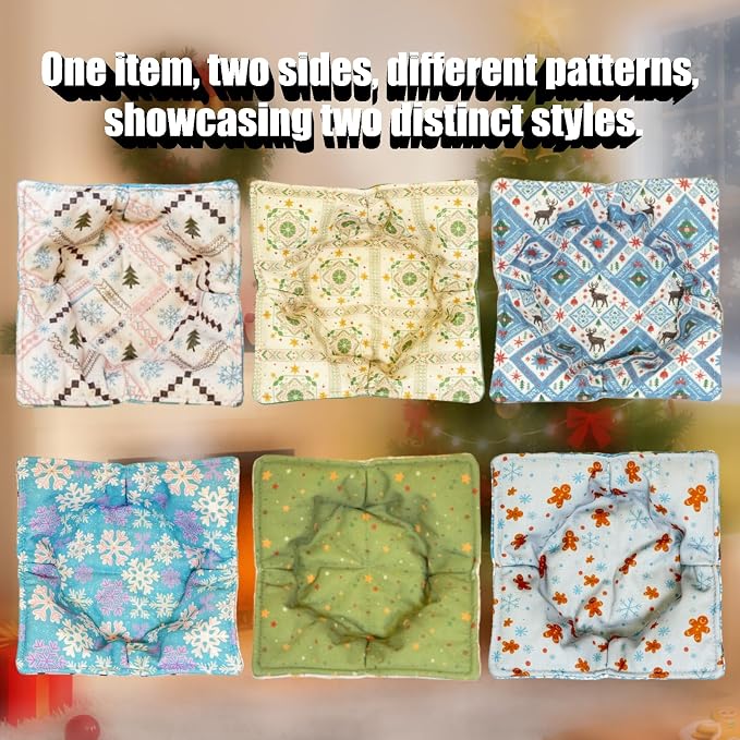Cotton Microwavable Bowl Cozy ，Set of 6，Microwave-Safe Hot Bowl Holders - Image 4