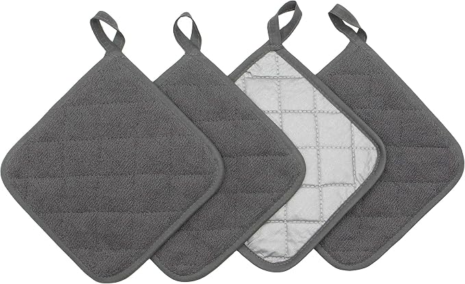 Cotton Pot Holders Cotton Made Machine Washable Heat Resistant Everyday Kitchen by GQZLUCK