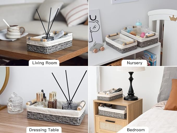 StorageWorks Storage Basket for Organizing, Small Wicker Baskets - Image 7