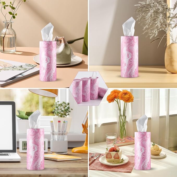 SINGARO Car Tissue Holder, 4 Pack Car Cup Holder Facial Tissues - Image 6