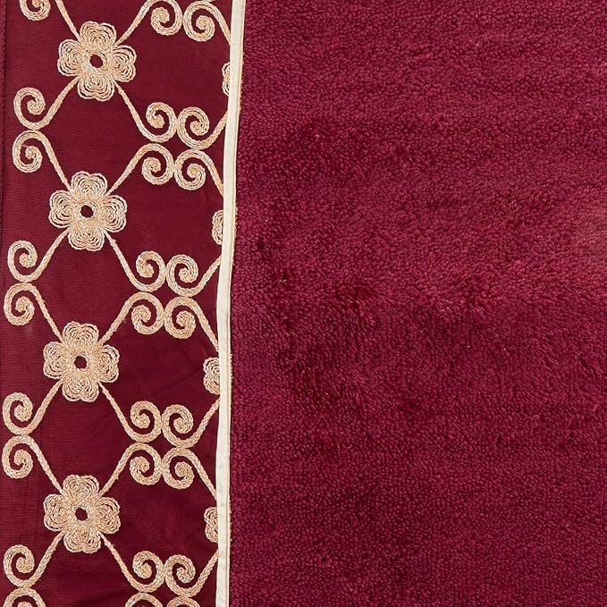Zahari Home Elegant Rose Classic Bathroom Rug Modern Bath Rug Luxury - Image 4