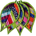 4 PCS Leaves Pot Holders for Kitchen Hot Pads 100% Cotton for by newamishquilt