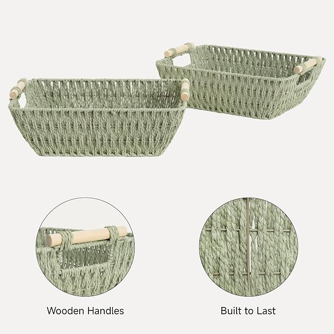 StorageWorks Large Wicker Storage Basket - Image 4