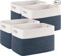 4 Pack Storage Baskets for Organizing, Woven Baskets for Shelves by SIXDOVE