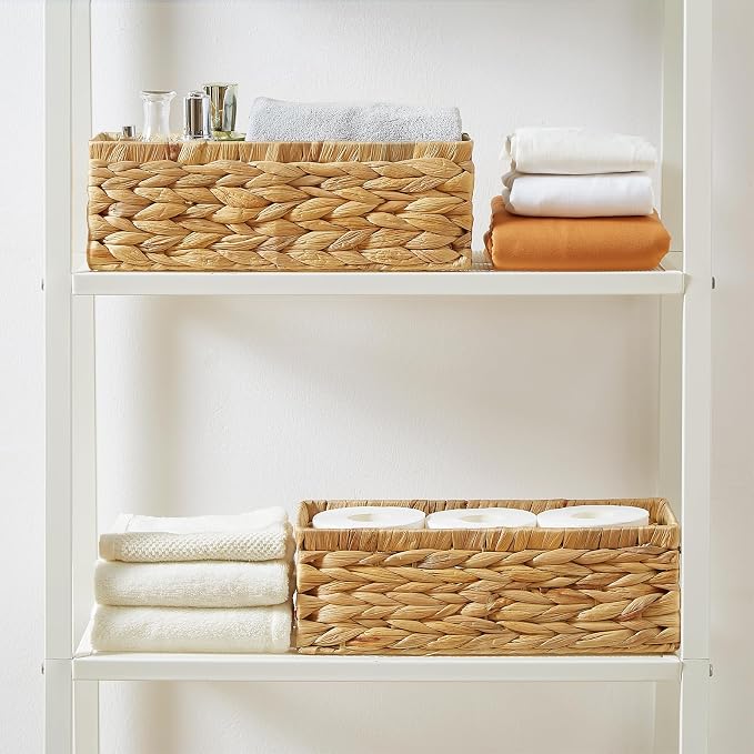 Vagusicc Water Hyacinth Wicker Storage Basket - Image 6