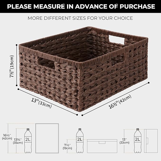 GRANNY SAYS Large Wicker Basket, Decorative Woven Basket - Image 4