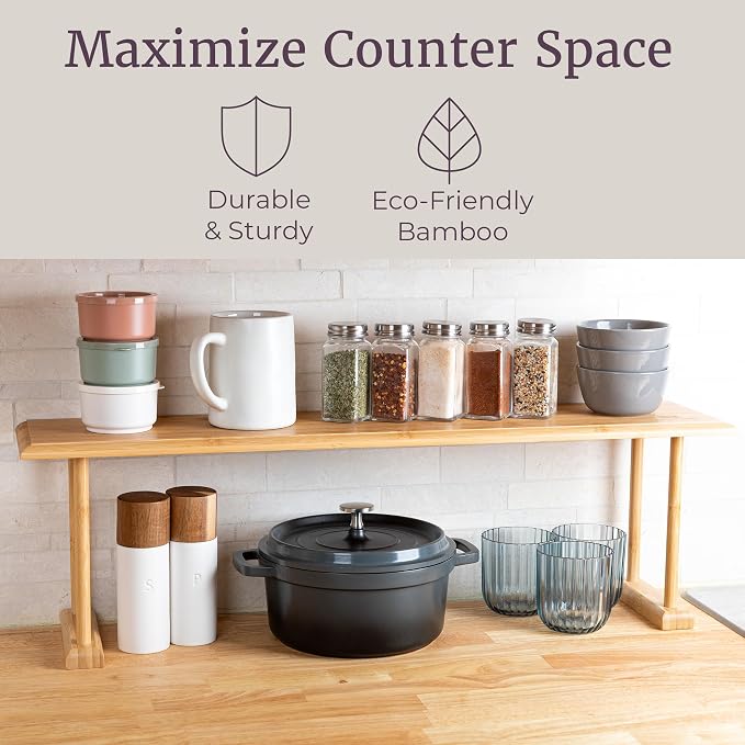Bamboo Sink Shelf - Image 4