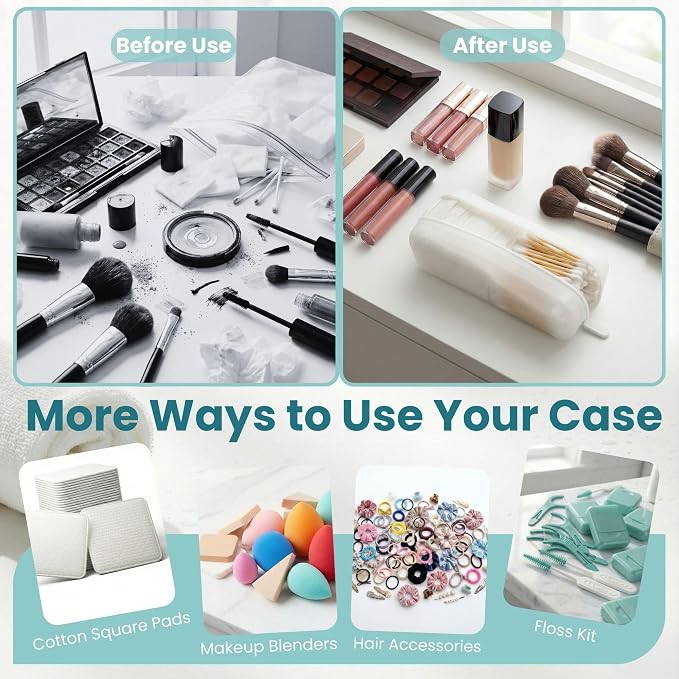 Cotton Pad Swab Travel Case – 2-in-1 Portable Waterproof Qtips Dispenser - Image 6