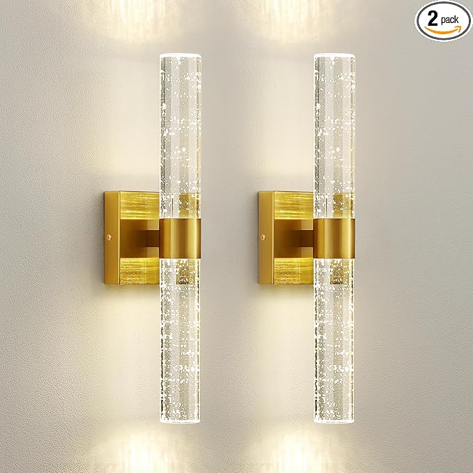 Gold Wall Sconces Set of Two by CCYCOL