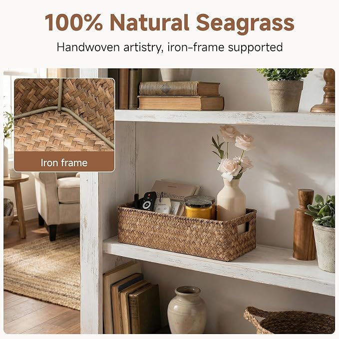 StorageWorks Wicker Toilet Paper Basket - Image 4