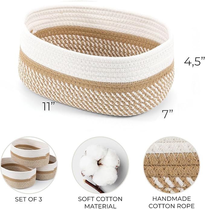 Beautiful Storage Basket Set of 3 - Image 6