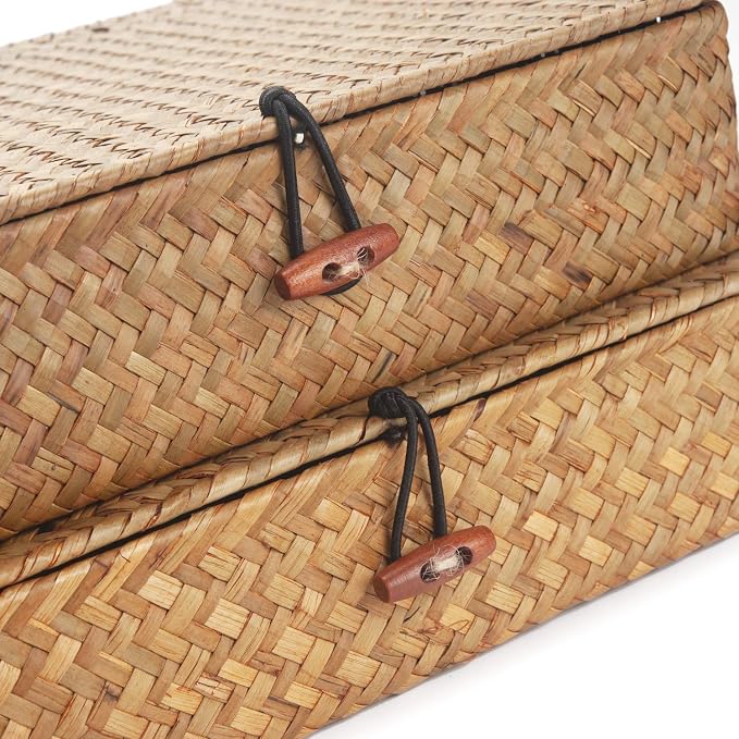Seagrass Storage Basket Box - Image 3