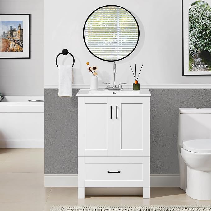 Yaheetech 24.5" Modern Bathroom Vanity - Image 9