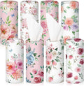 Ctosree 8 Pcs Car Tissue Holder Cylinder Bulk Round Floral Cup Holder Facial by Ctosree