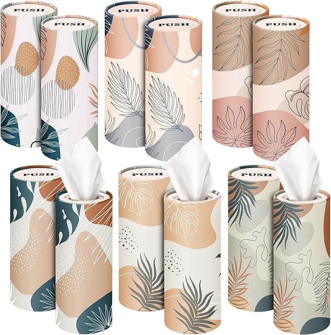 Outus 12 Pcs Boho Car Tissues Cylinder Holder by Outus
