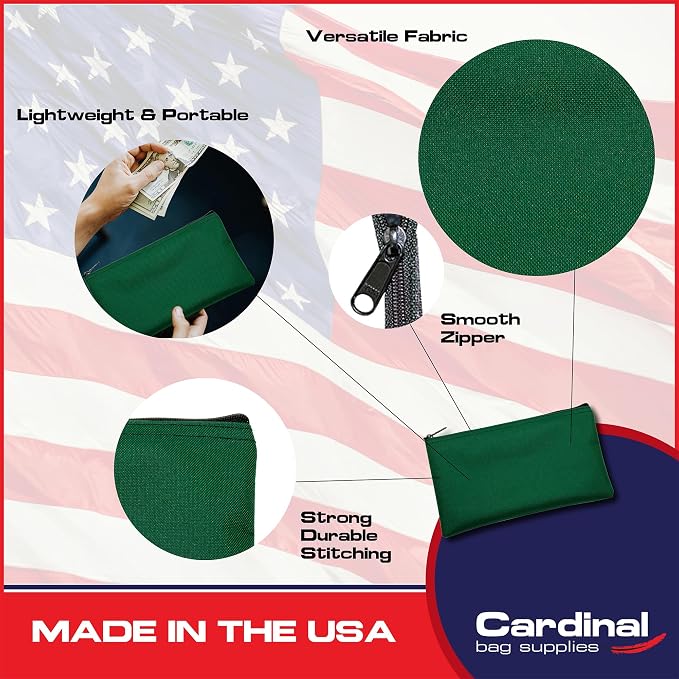 Multipack of 2 Compact Zipper Cloth Pouches, Zipper Bag, Travel Toiletry - Image 3