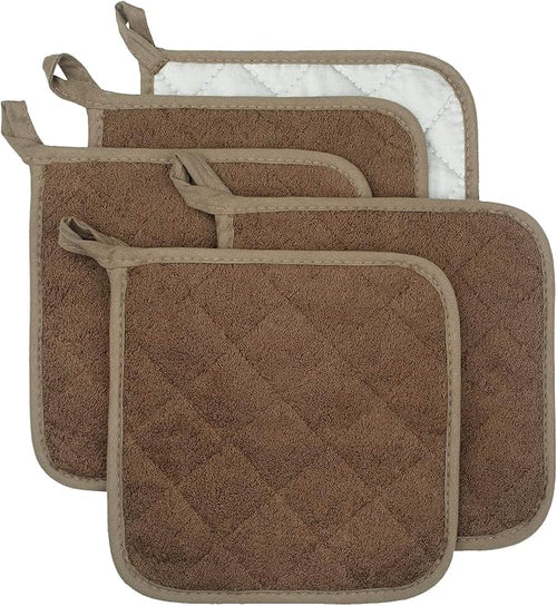 100% Cotton Kitchen Everyday Basic Terry Pot Holder Heat Resistant Coaster by Lifaith