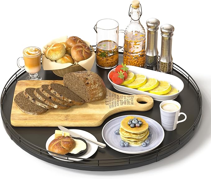 16" Oak Wooden Lazy Susan Turntable by Oroyutor