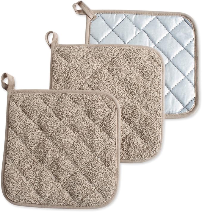 DII Basic Terry Collection Quilted 100% Cotton, 3 Piece by DII