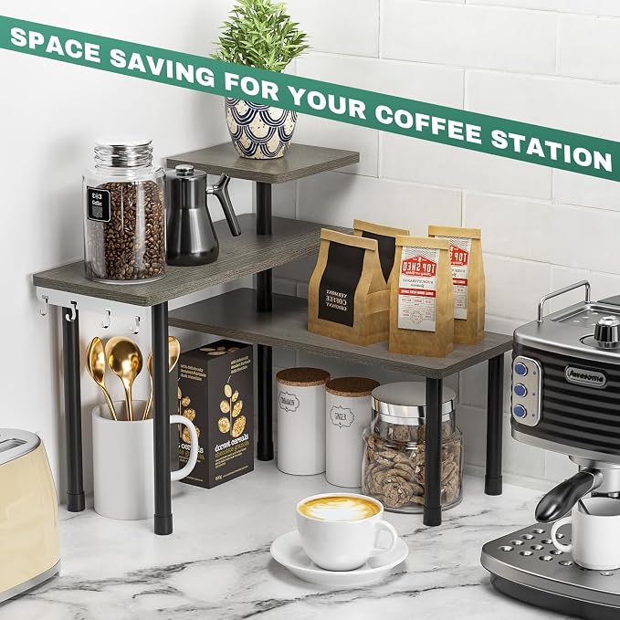 ZHWS Kitchen Countertop Organizer, Bathroom Counter Organizer, Adjustable 3 - Image 5