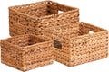 Honey-Can-Do Banana Leaf Storage Baskets –Water Hyacinth Woven Basket, by Honey-Can-Do