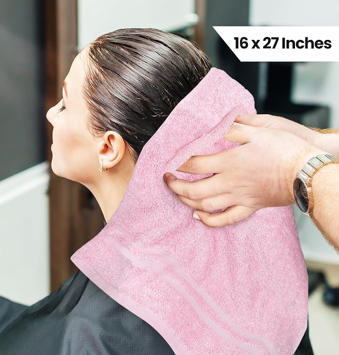 Utopia Towels Cotton Bleach Proof Salon Towel 16 by 27 inches, Bleach Safe Gym - Image 2