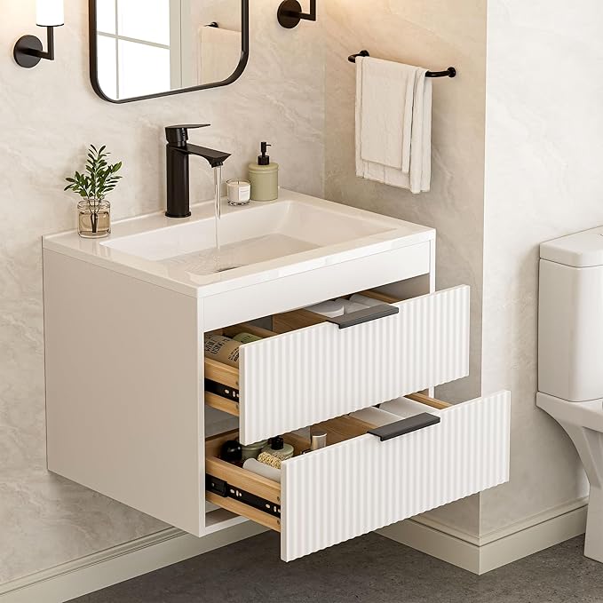 24 Inches Modern MDF Bathroom Vanity by suntage