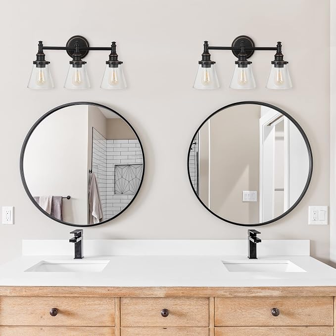 DEWENWILS Bathroom Light Fixtures, 5-Piece All-in-One Bathroom Vanity Lights - Image 9