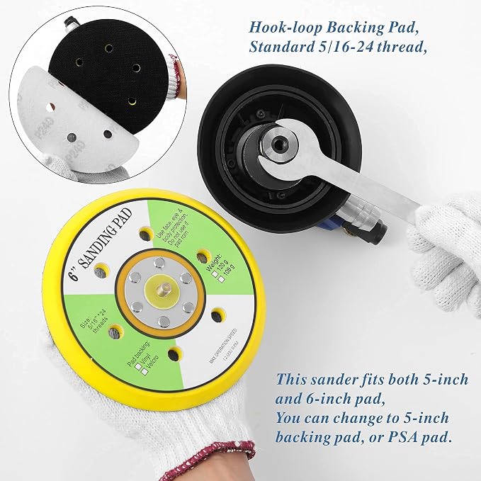 Air Random Orbital Sander Self-Vacuum - Image 5