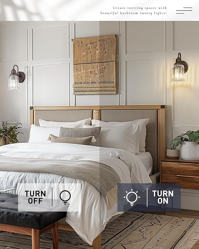 Sconce Wall Lighting, HWH 1-Light Wall Sconce Modern Indoor Wall Light Fixtures - Image 5