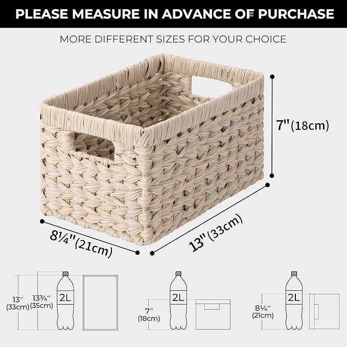 GRANNY SAYS Storage Baskets for Organizing, Wicker Storage Basket for Shelf - Image 3