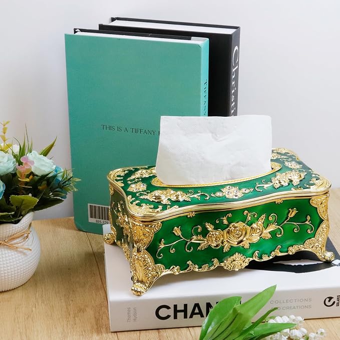 9.45"x5.43"x3.94" Luxurious Rose Tissue Box - Image 6