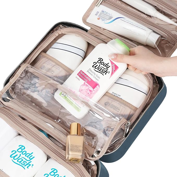 NISHEL Travel Toiletry Bag for women, Portable Hanging Organizer for - Image 6