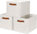 HNZIGE Large Fabric Storage Basket Organizers, Foldable Decorative Shelf Baskets by HNZIGE