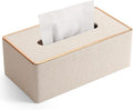 Tissue Box Cover, PU Leather Tissue Box Holder Rectangular Box Covers by LADSTAG