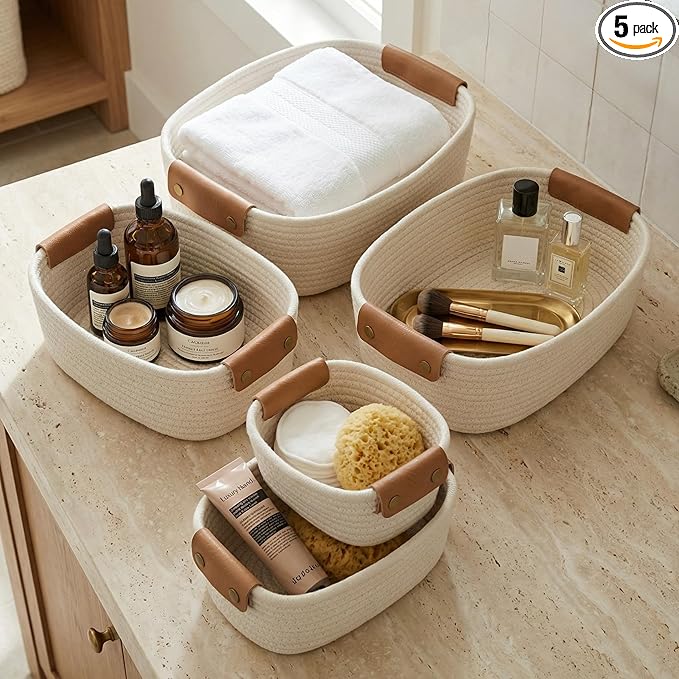 Beautiful Storage Basket Set of 5 by ZICOTO