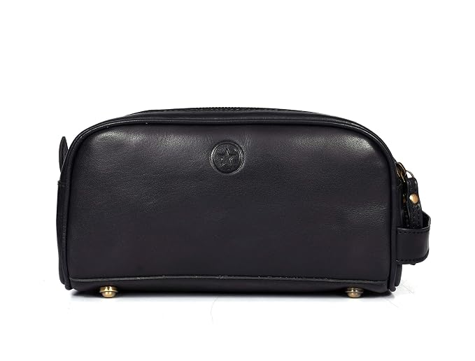 10" Premium Leather Toiletry Travel Pouch - Image 7