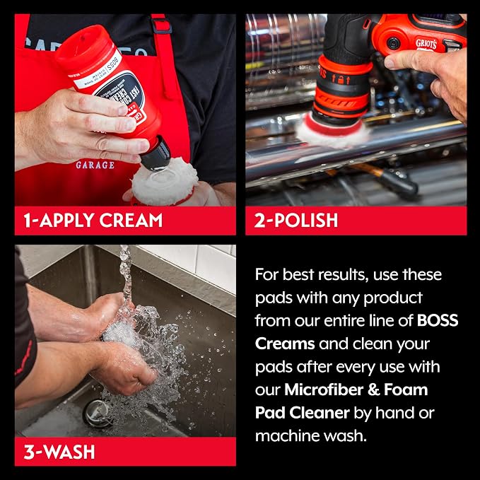 Griot's Garage BOSS 2” Microfiber Pads - Image 4