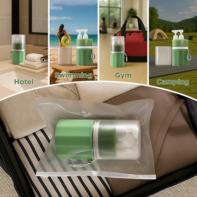 4-in-1 Travel Bottles for Toiletries, TSA Approved Travel Size Toiletries - Image 7