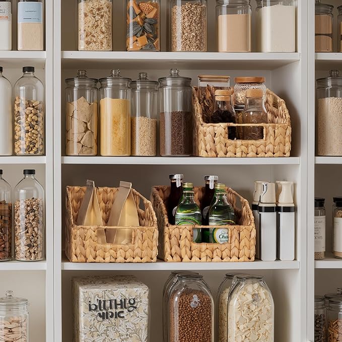 StorageWorks Pantry Baskets for Organizing, Wicker Basket - Image 5