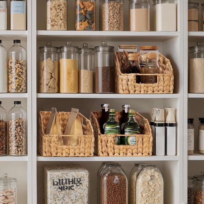 StorageWorks Pantry Baskets for Organizing, Wicker Basket - Image 5