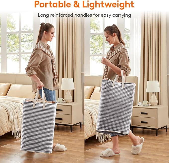 Lifewit 4 Pack Laundry Basket 80L Each, Collapsible Clothes Hamper - Image 4
