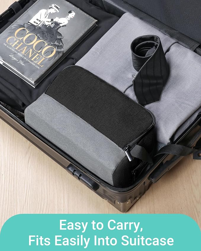 Elviros Travel Toiletry Bag for Men Hanging Dopp Kit Shaving Bag Toiletries - Image 7