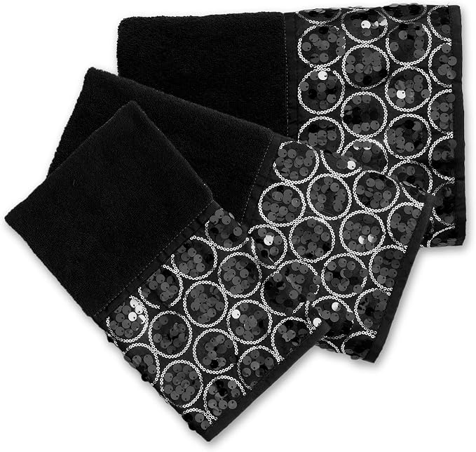Zahari Home Sinatra Modern Bathroom Towel Set 3 Piece Towel Bath Towel - Image 5