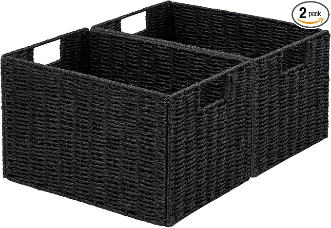 Vagusicc Wicker Storage Basket, Small Storage Baskets by Vagusicc