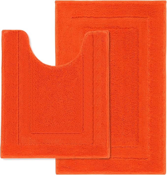 SHACOS Soft Fluffy Bathroom Rugs Set of 2 by SHACOS