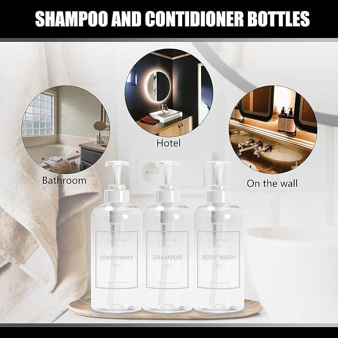 3pcs Refillable Shower Dispensers - Image 7