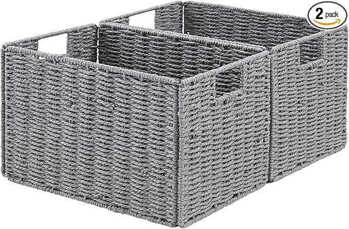 Vagusicc Wicker Storage Basket, Small Storage Baskets by Vagusicc